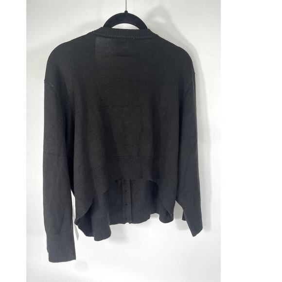 NWT Modcloth Cropped ButtonUp Cardigan Black 4X Office Corpcore Business Stretch - Picture 4 of 7